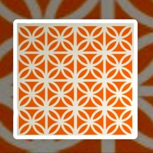 Mid Century Modern Breeze Block Decal